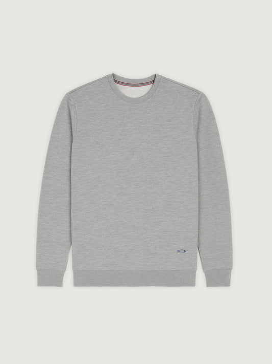 Basic Pullover grau