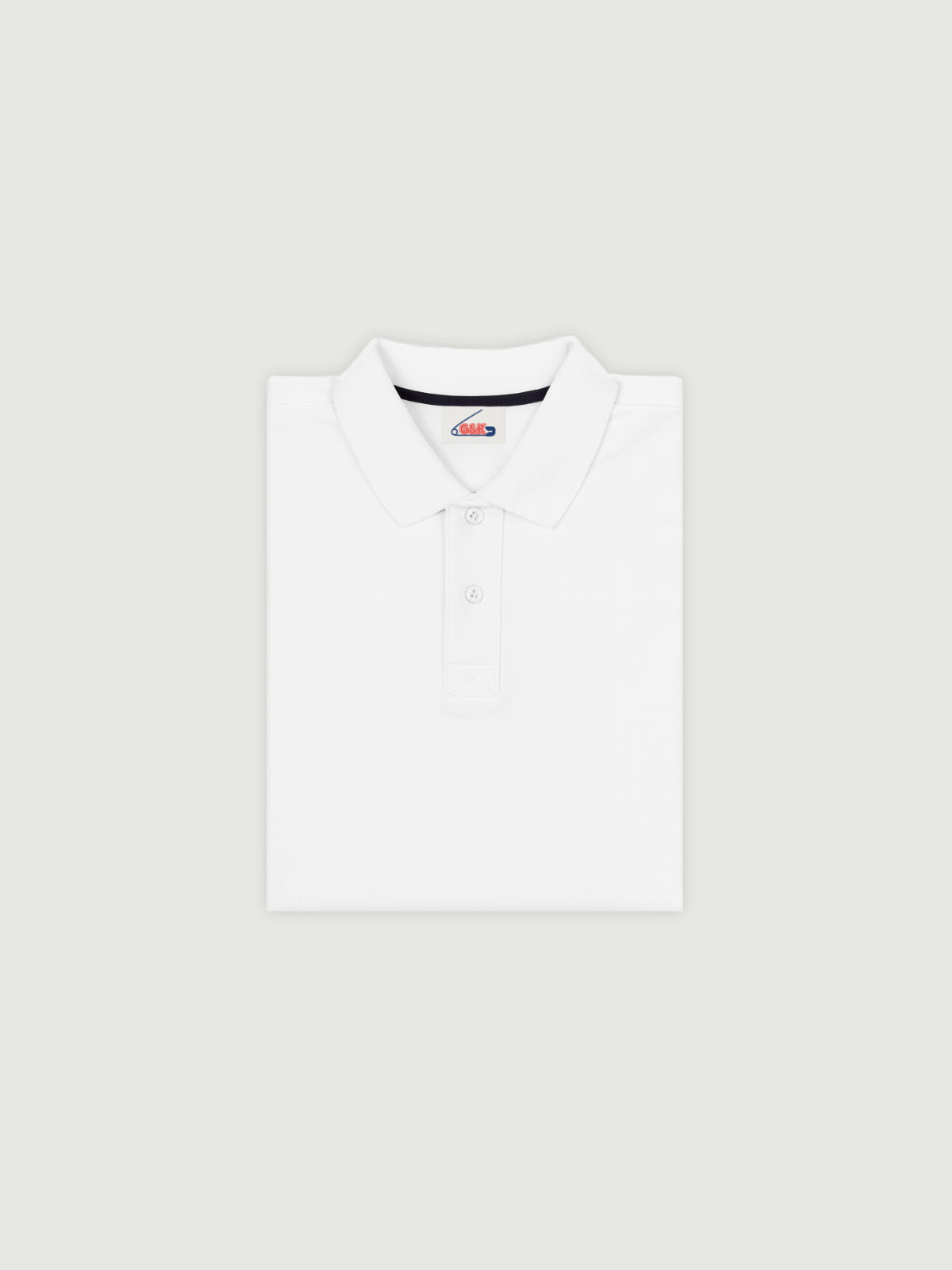 white basic polo
