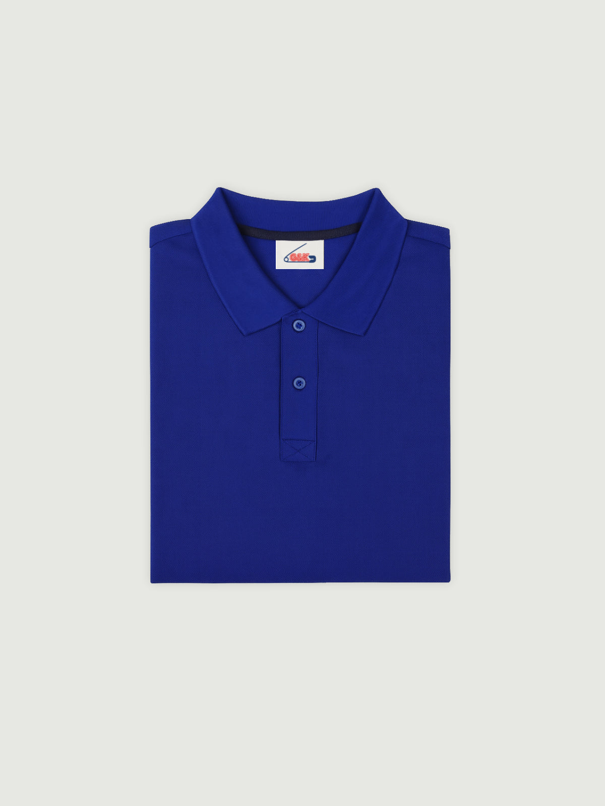 blaues Basic Polo
