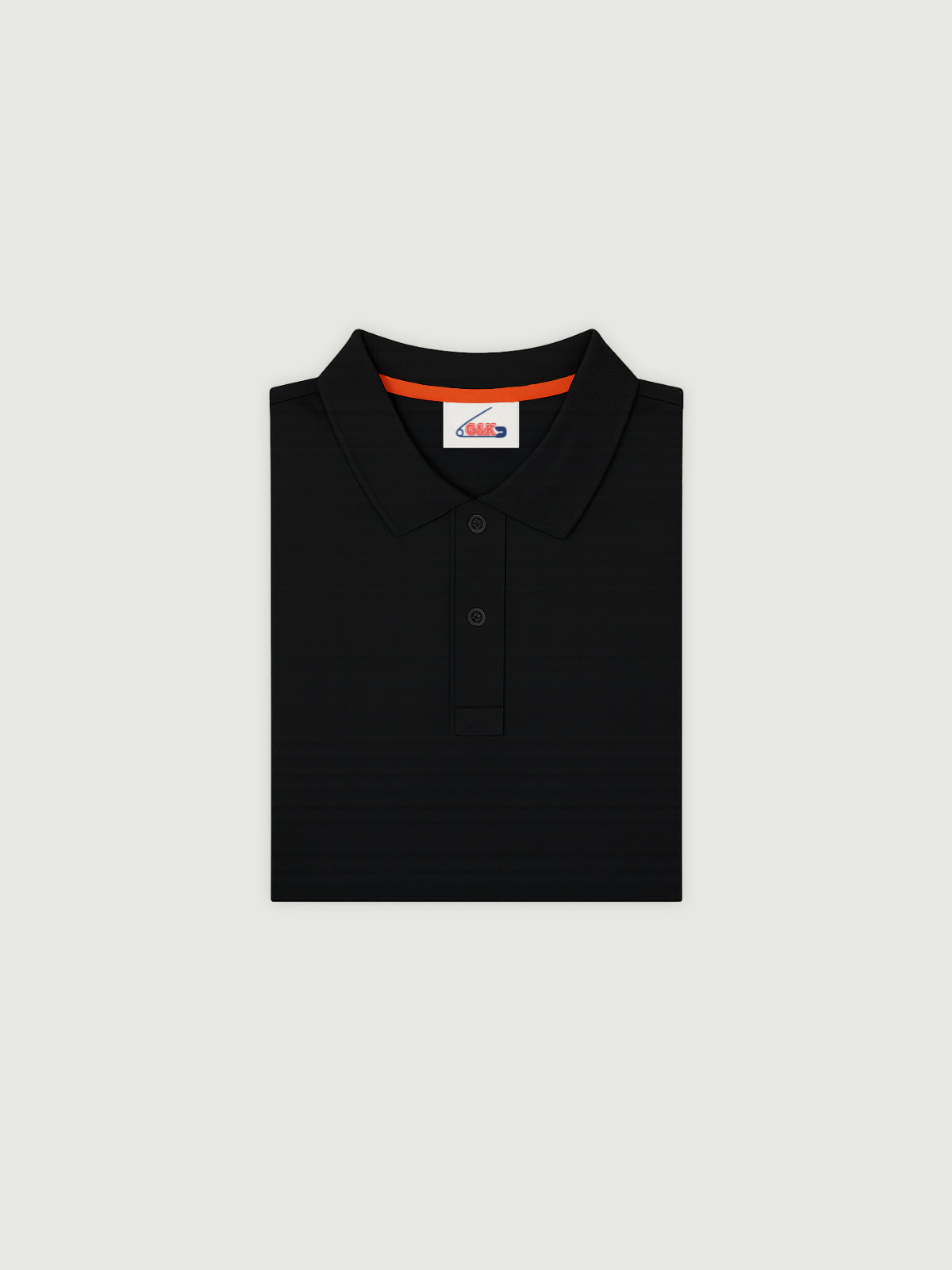 black basic polo