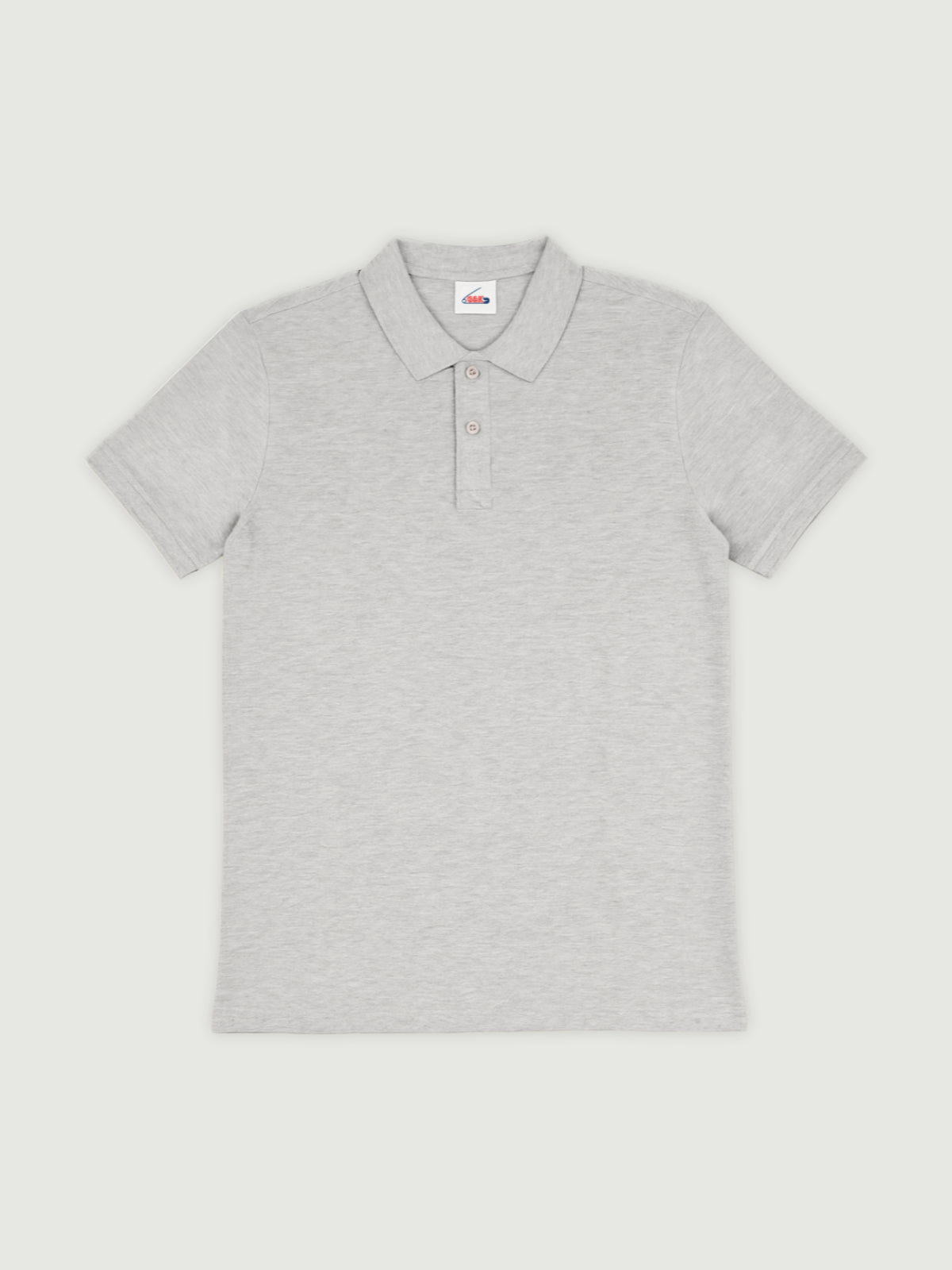 grey basic polo