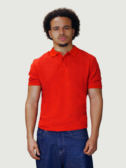 rotes Basic Polo