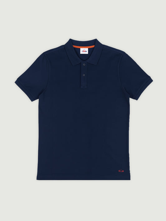 dunkelblaues Basic Polo