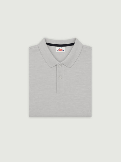 grey basic polo