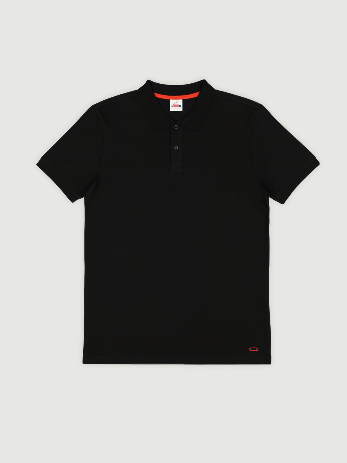 black basic polo