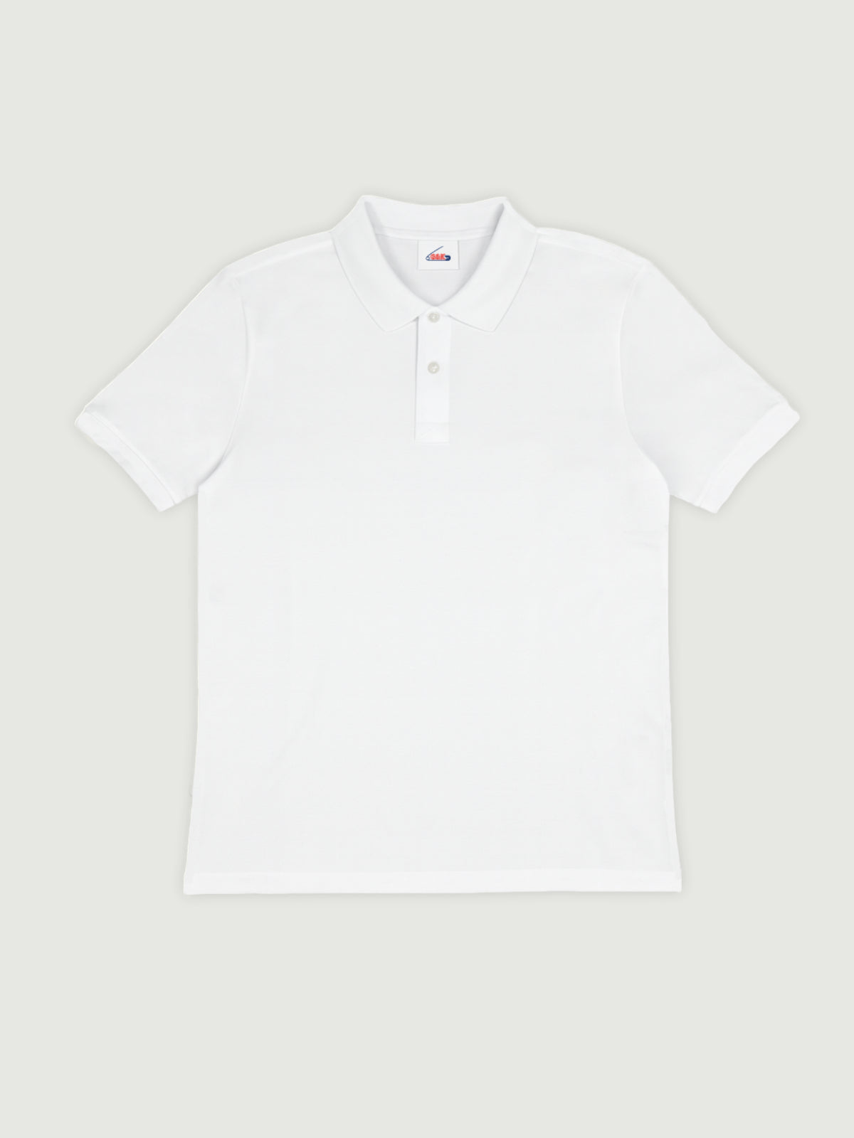 white basic polo