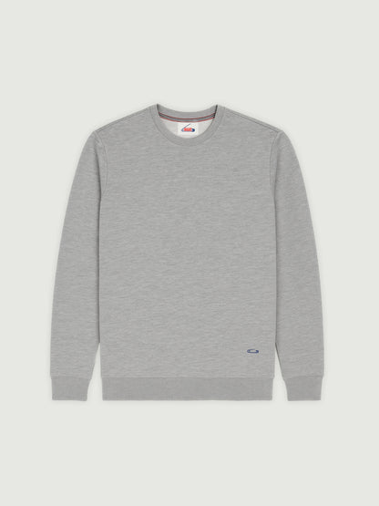 Basic Pullover grau