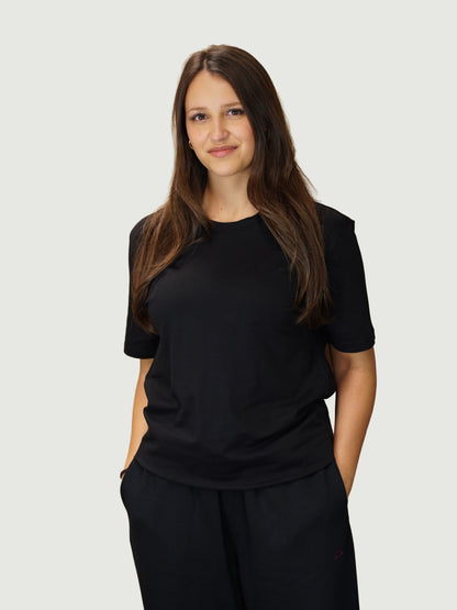 Basic T-Shirt schwarz