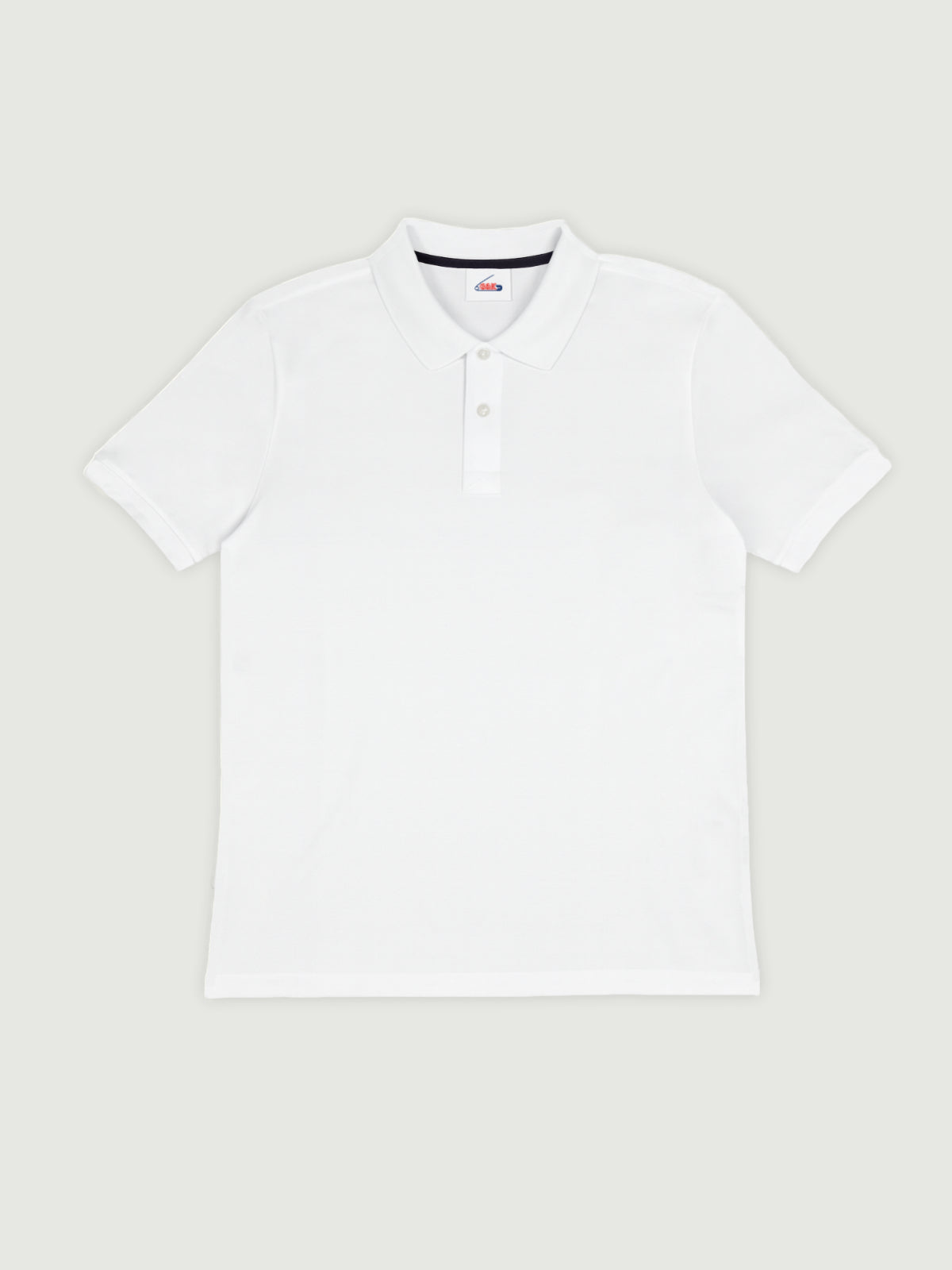 weißes Basic Polo